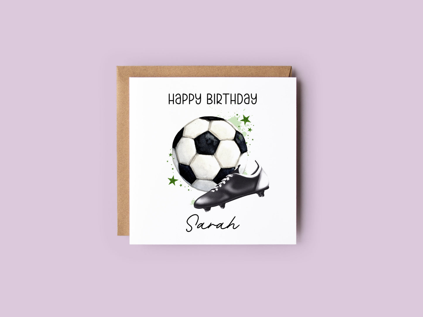 Green Football Card