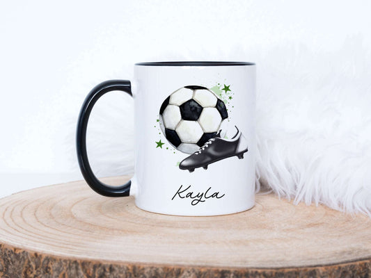 Green Football Mug