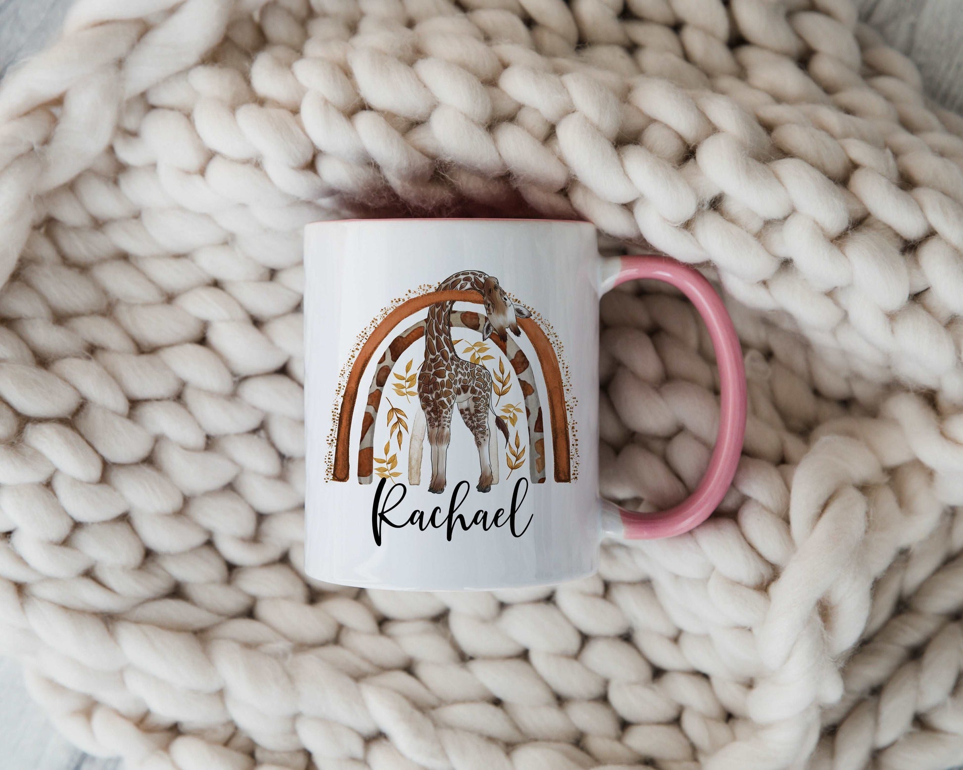 Giraffe Rainbow Mug