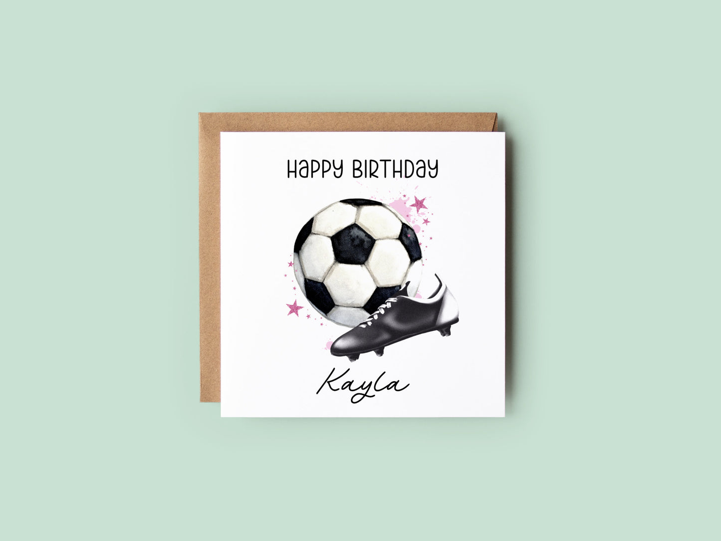 Pink Football Card