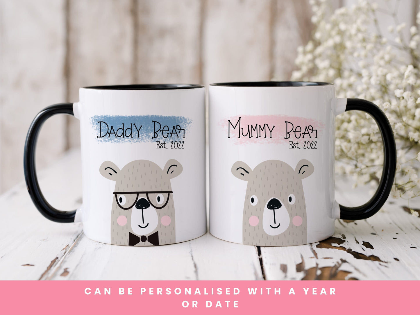 Mummy & Daddy Bear Mug Set