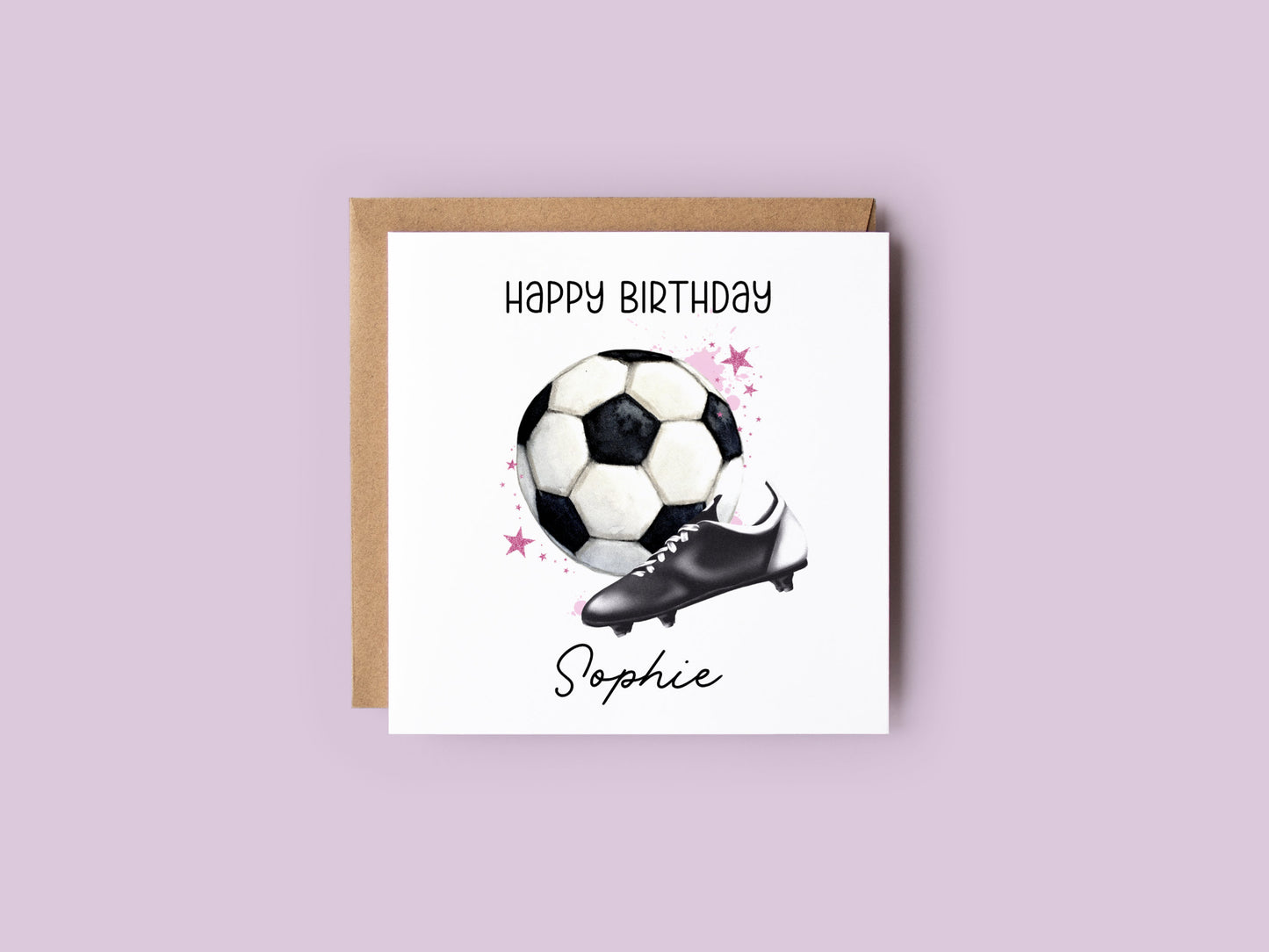 Pink Football Card
