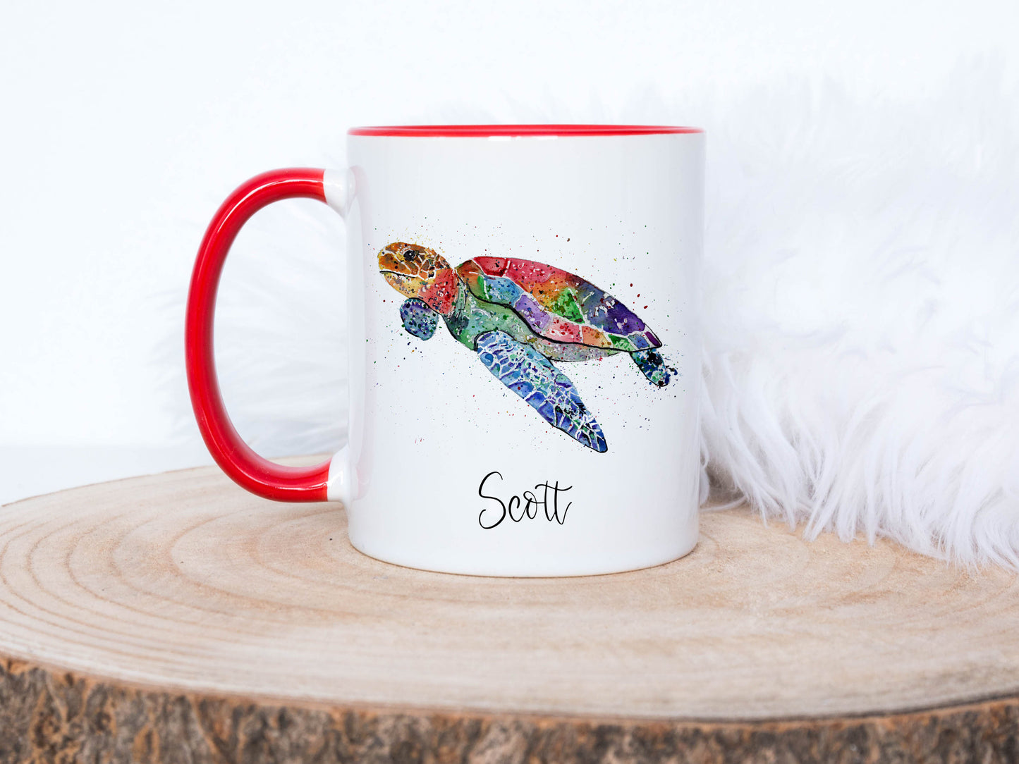 Watercolour Turtle Mug