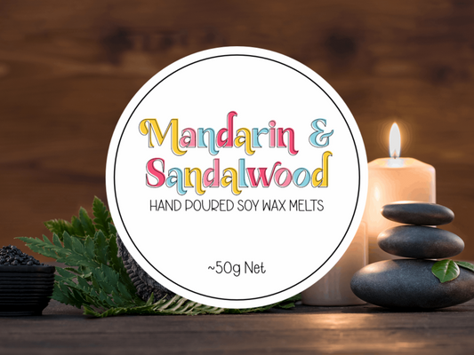 Mandarin & Sandalwood Wax Melt Snap Bar