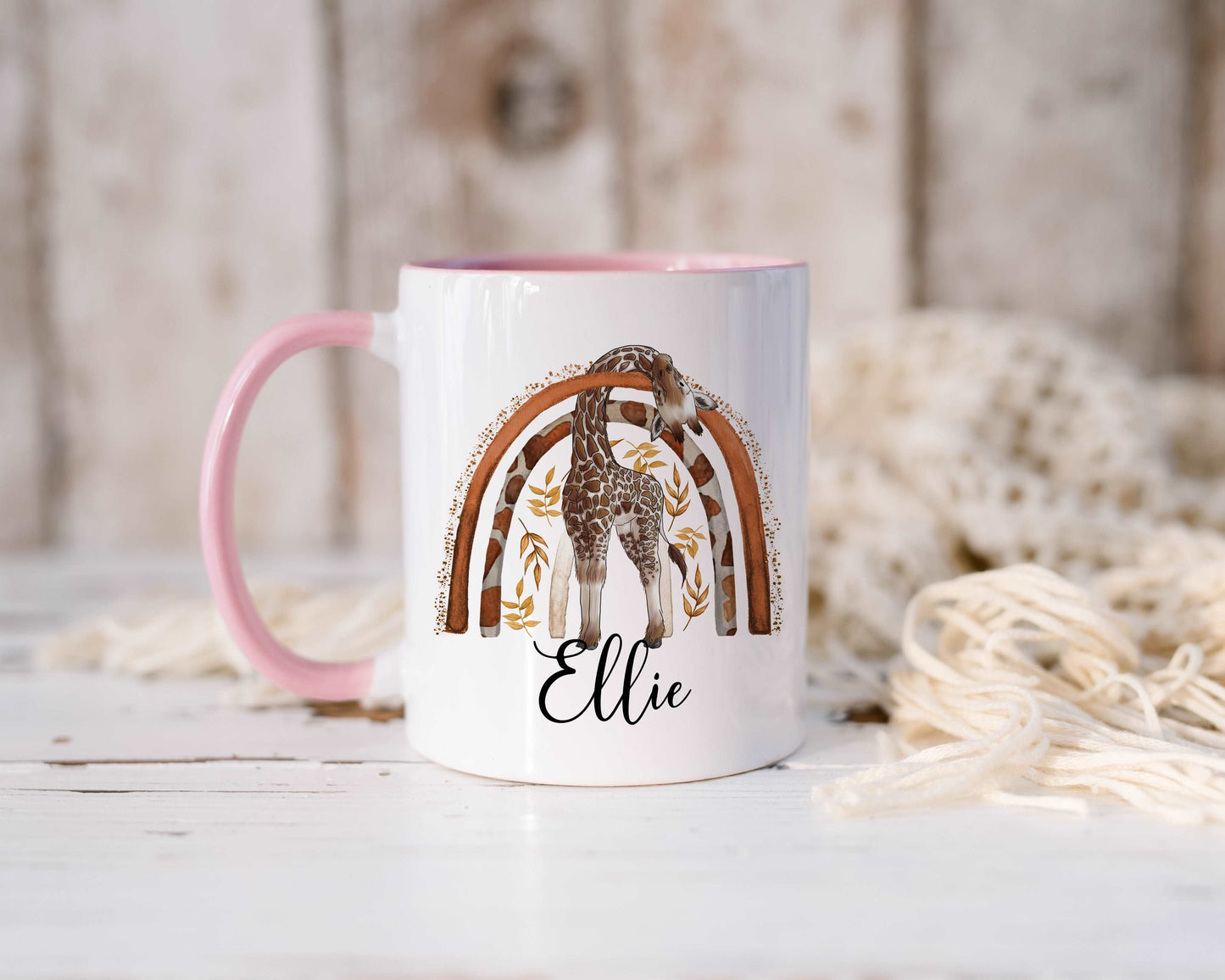 Giraffe Rainbow Mug