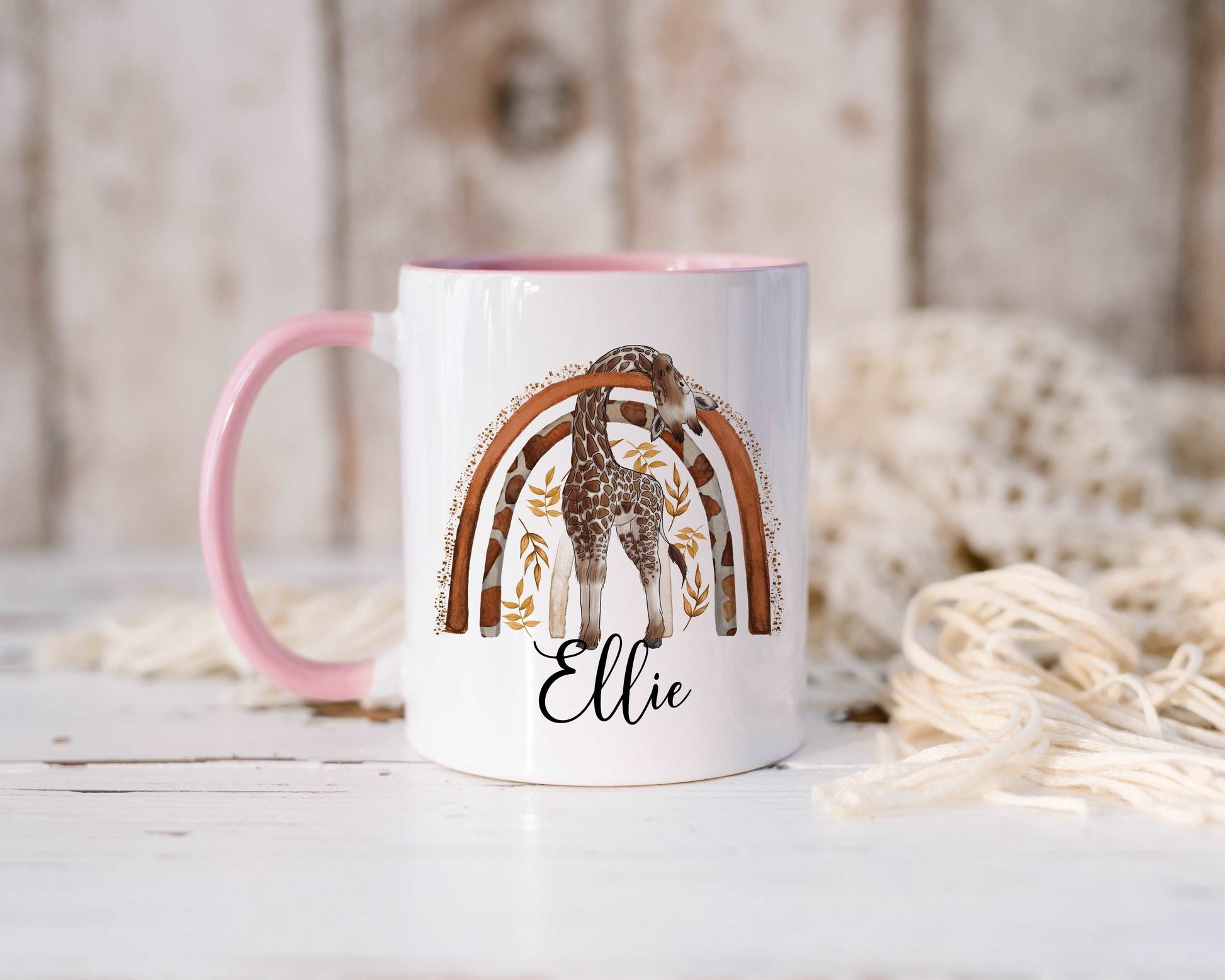Giraffe Rainbow Mug
