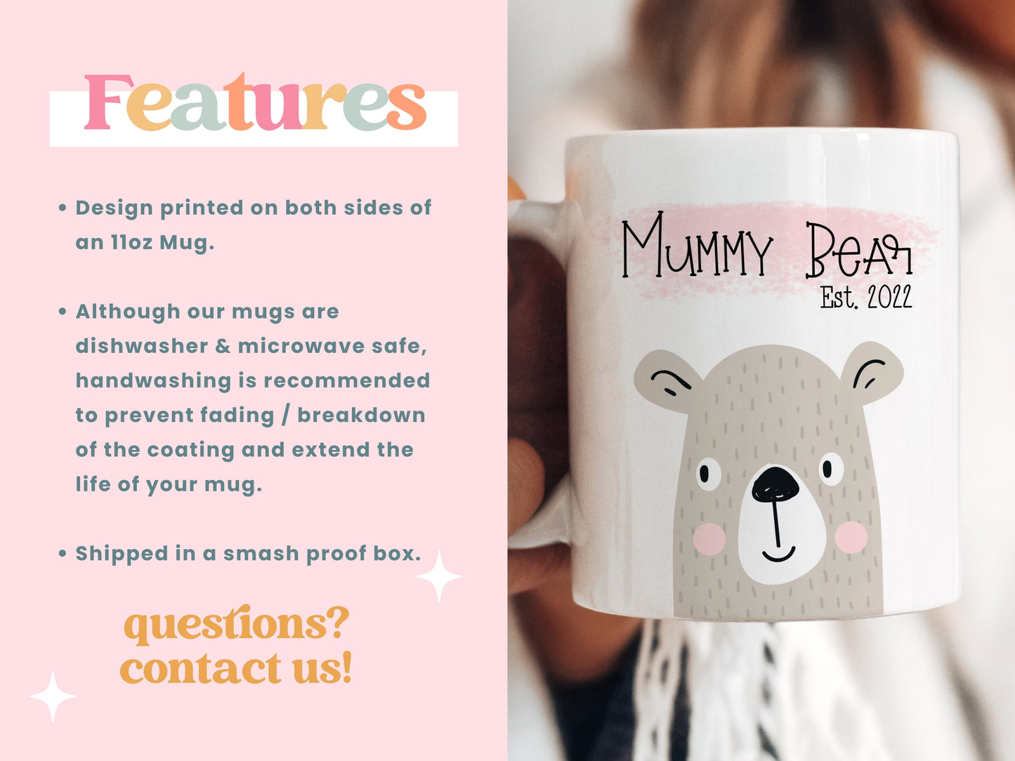 Mummy & Daddy Bear Mug Set