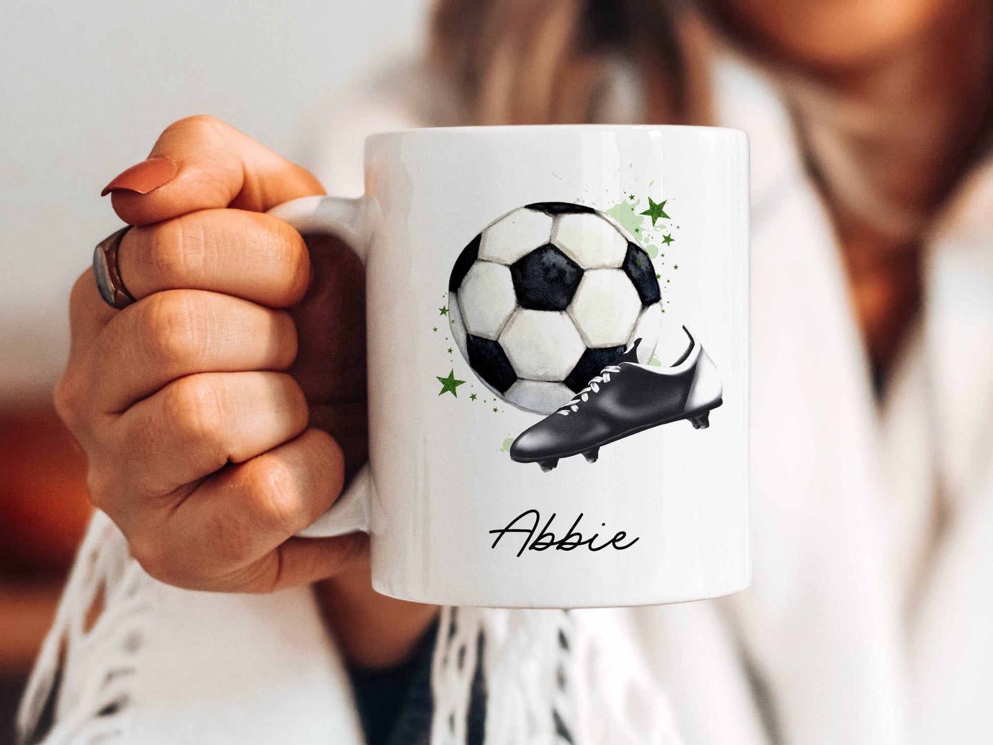 Green Football Mug