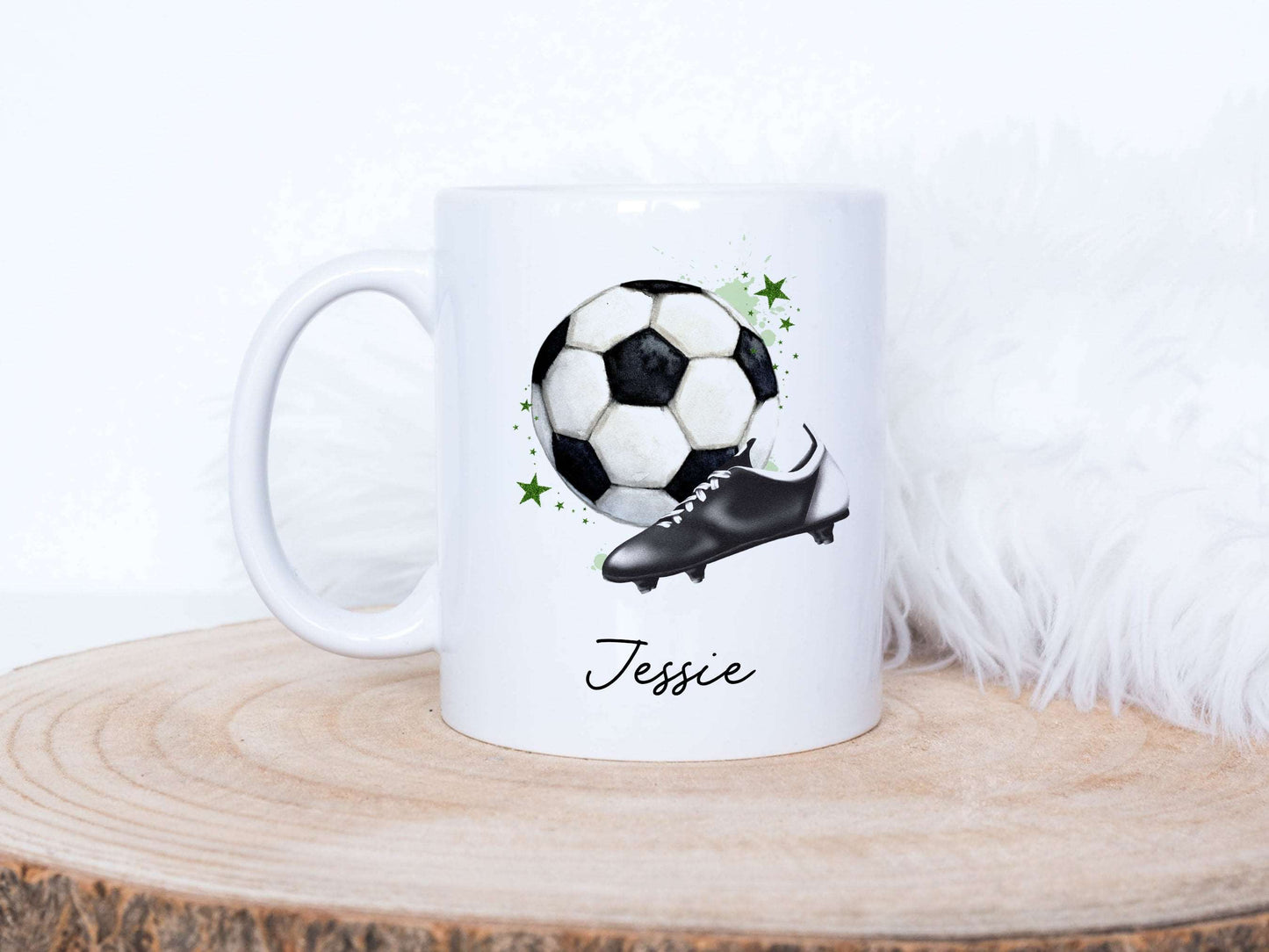 Green Football Mug