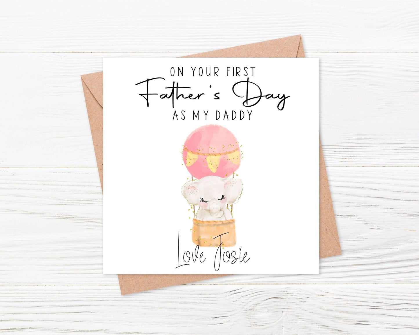 Personalised First Fathers Day card
