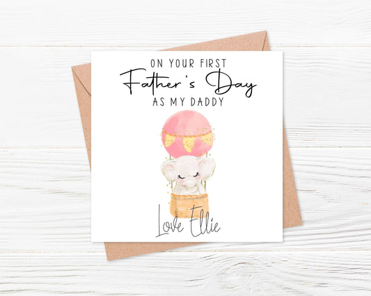 Personalised First Fathers Day card