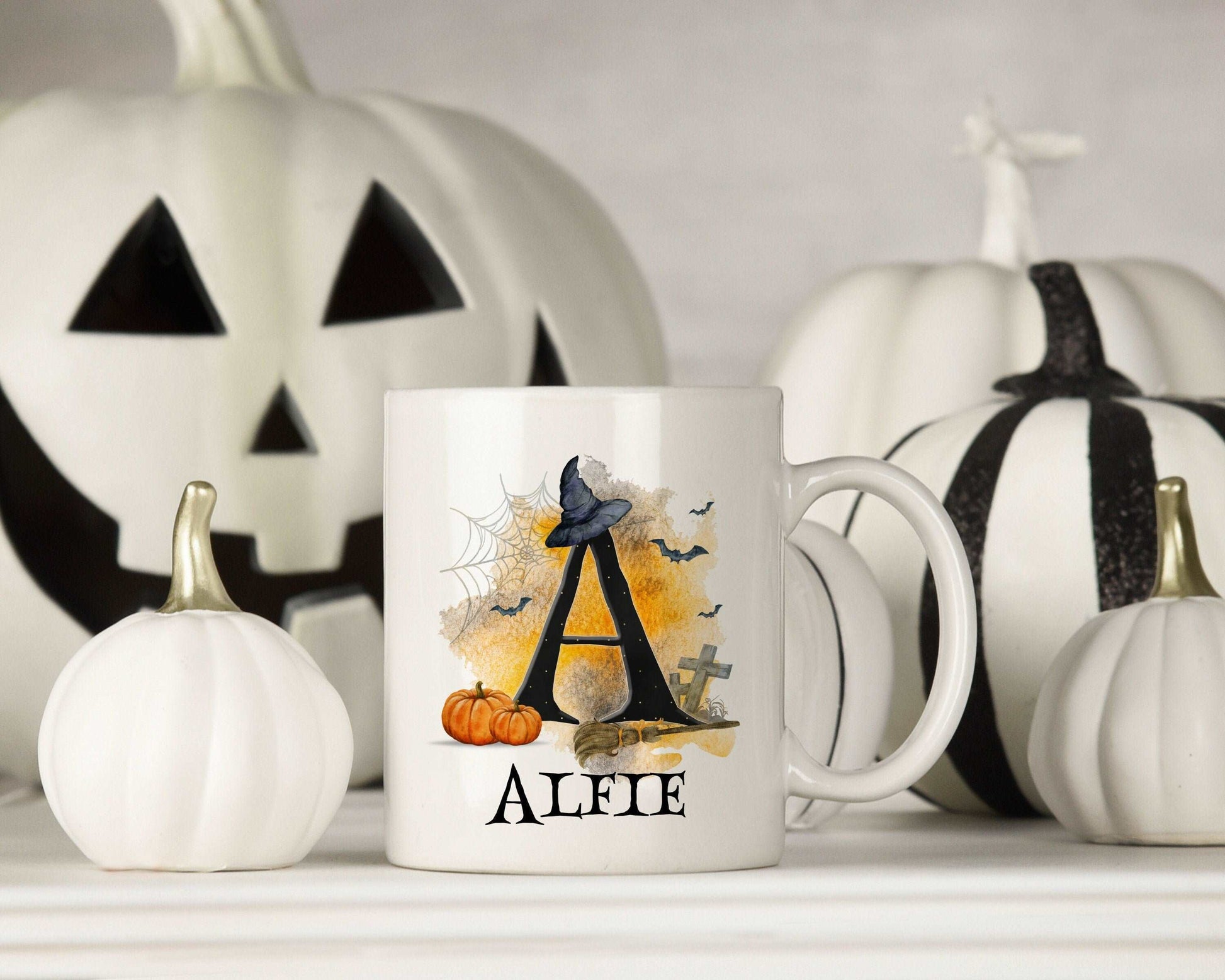 Halloween Alphabet Mug