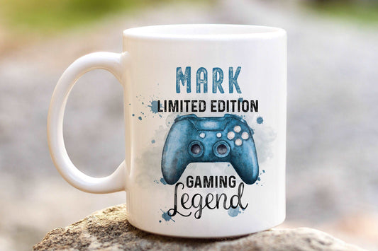 Blue Gamer Mug