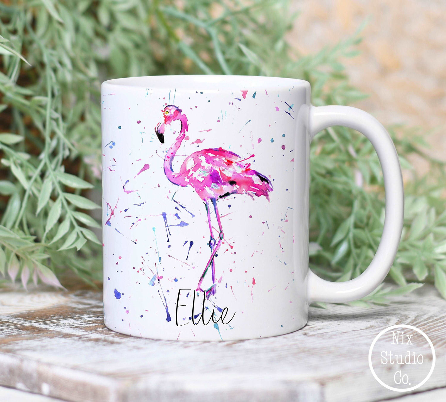 Flamingo Print Mug