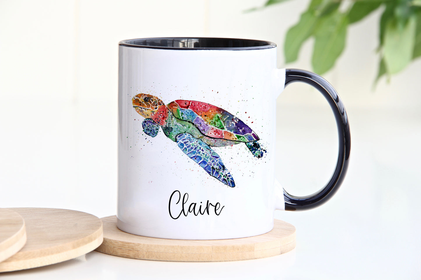 Watercolour Turtle Mug