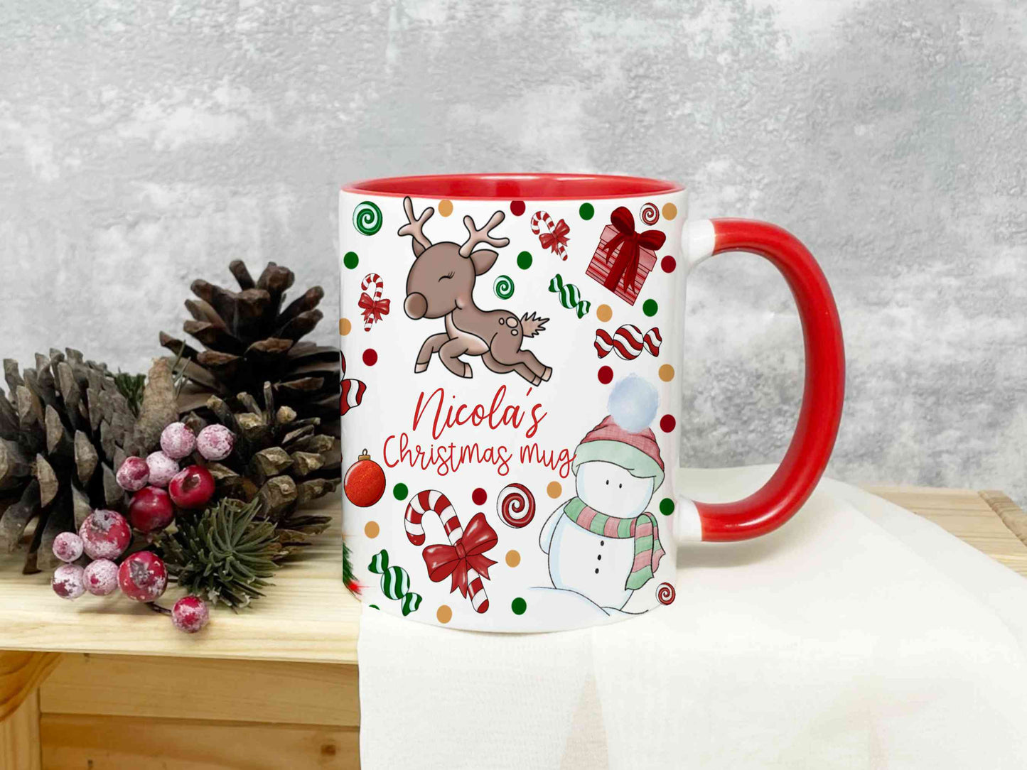 Christmas themed mug