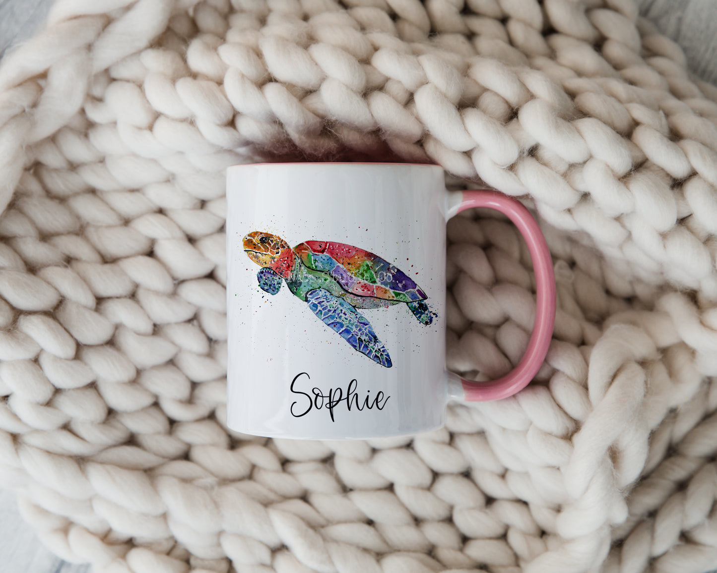 Watercolour Turtle Mug