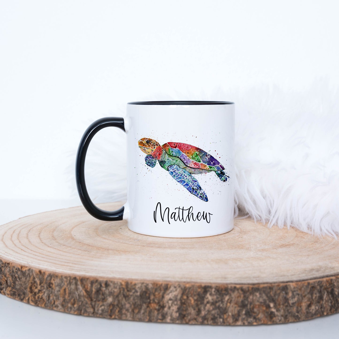 Watercolour Turtle Mug