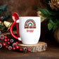 Christmas Train Spoon Mug