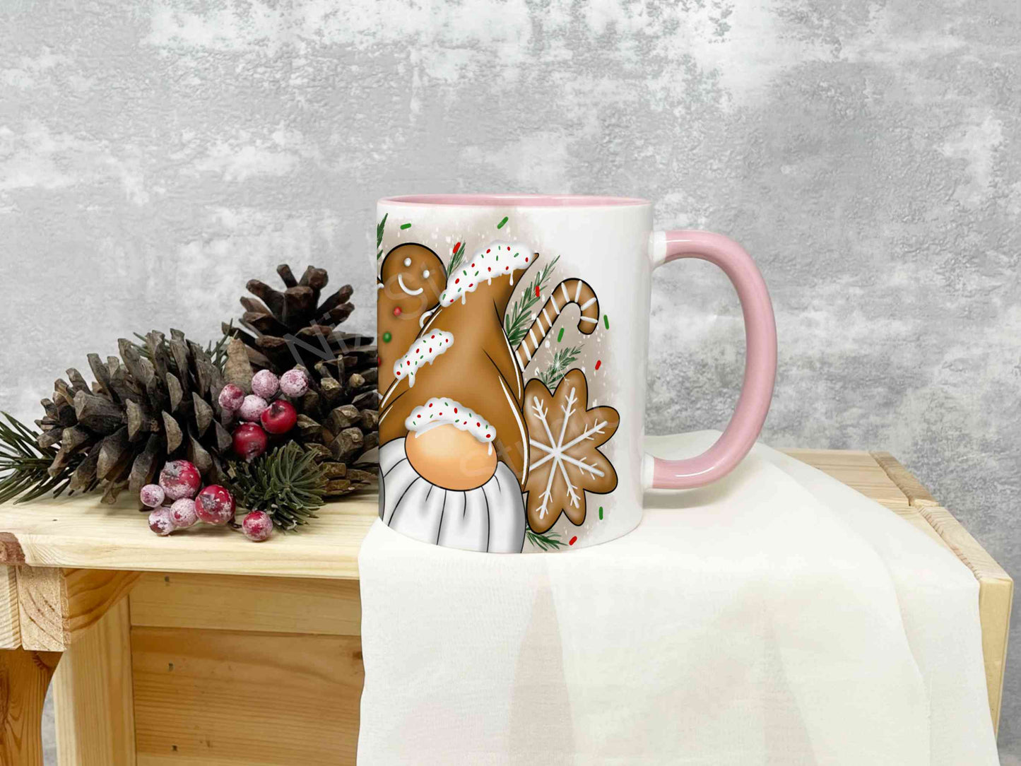 Christmas Gingerbread Gonk Mug