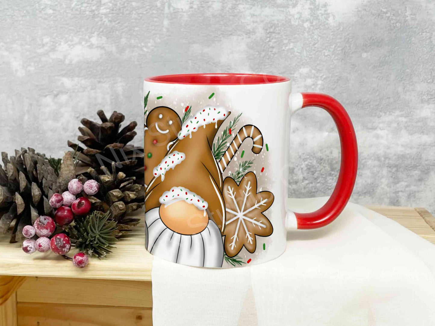 Christmas Gingerbread Gonk Mug