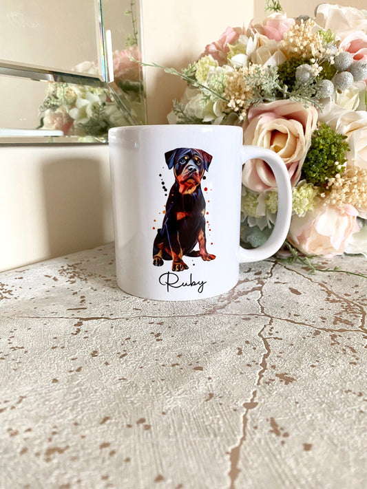 Rottweiler Print Mug