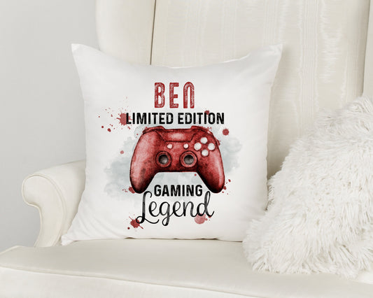 Red Gamer Controller Cushion