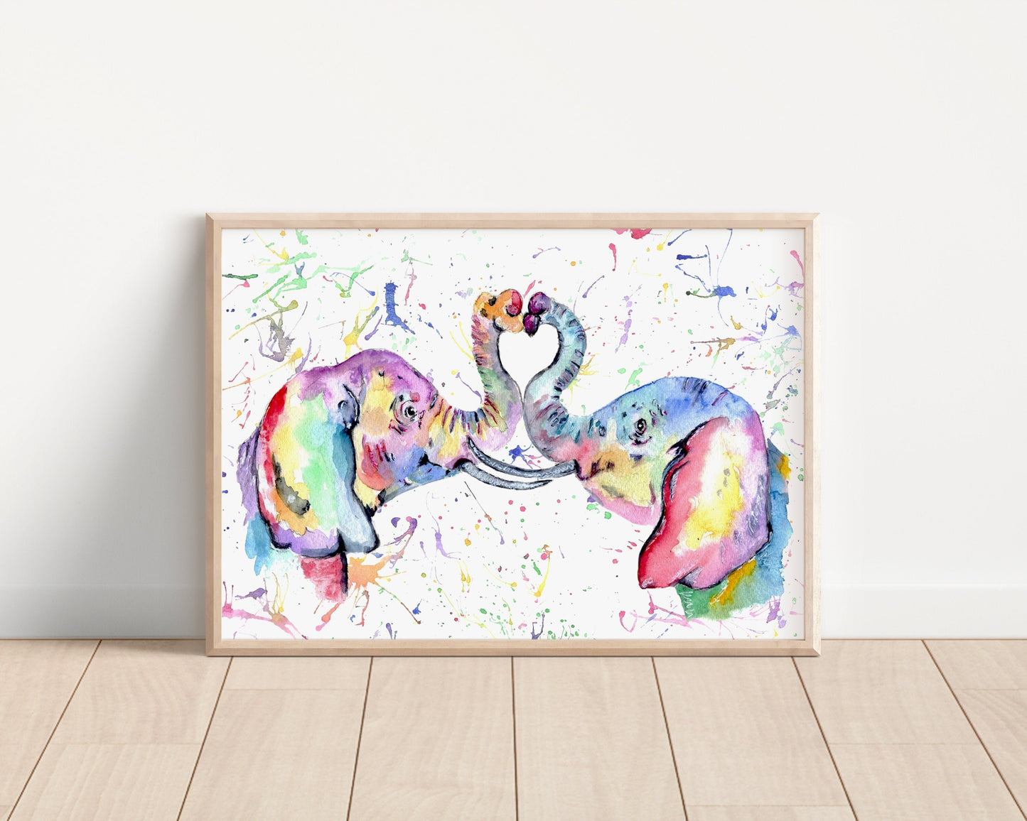 Watercolour Elephant Print