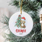 Cute Bear Christmas Ornament