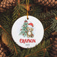 Cute Bear Christmas Ornament