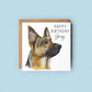 personalised german shepherd birthday card