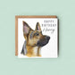personalised german shepherd birthday card