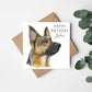 personalised german shepherd birthday card