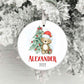 Cute Bear Christmas Ornament